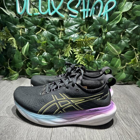 Asics Womens Gel Nimbus 25 1012B356 Black Running Shoes Sneakers Size 7.5 - Picture 5 of 10